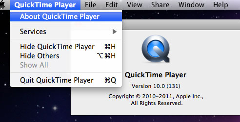 Quicktime player on mac